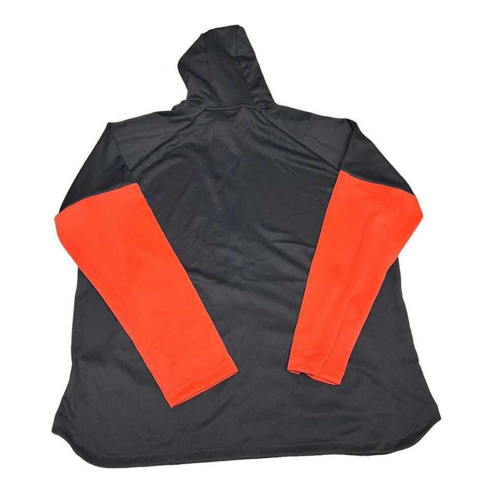 Adidas Hoodie Men 2XL Orange Full-Zip DH9071 Grey Activewear Running Outdoors - Picture 12 of 14